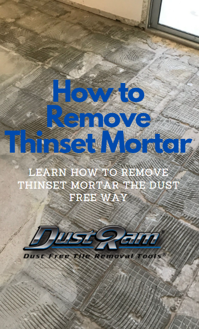 removal of thinset mortar